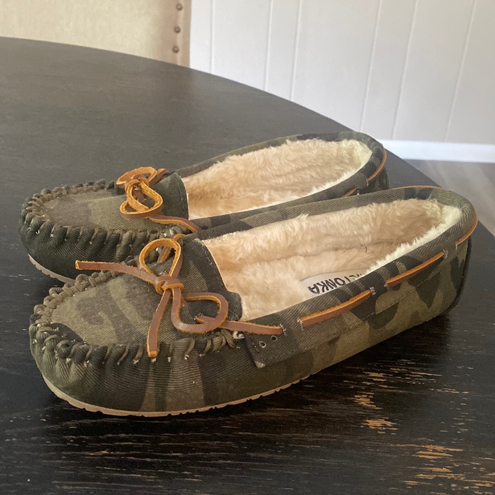 Womens army moccasins